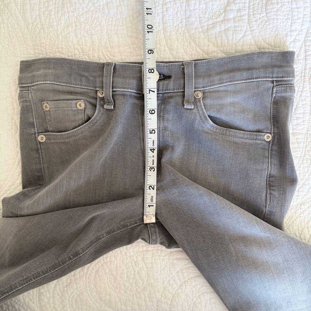 Rag & Bone Jean Skinny Buxton Grey Wash Women's Size 27 Stretch Denim Jeans - Picture 10 of 11